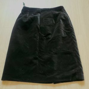 .Black Laura Ashley Velvet Skirt